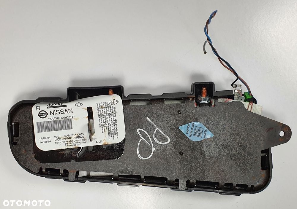 PODUSZKA AIRBAG FOTELA PRAWA NISSAN PRIMERA P12 AV6049145216 - 3