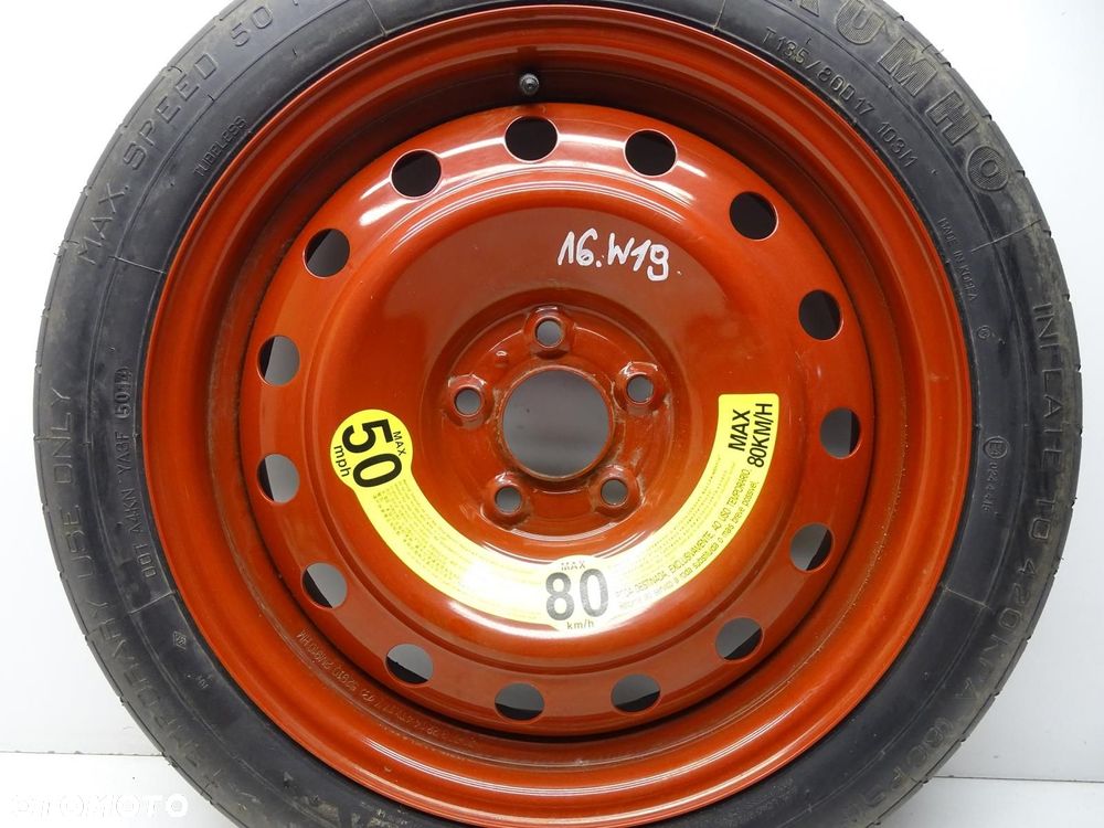 KOŁO DOJAZDOWE ZAPASOWE 135/80R17 5X114,3 52910-2M910 HYUNDAI I40 - 2