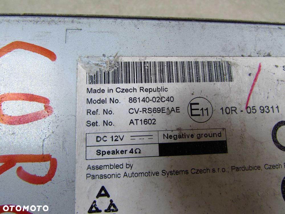 TOYOTA COROLLA E21 XII 16-22 RADIO NAWIGACJIA EKRAN 86140-02C40 EUROPA - 8