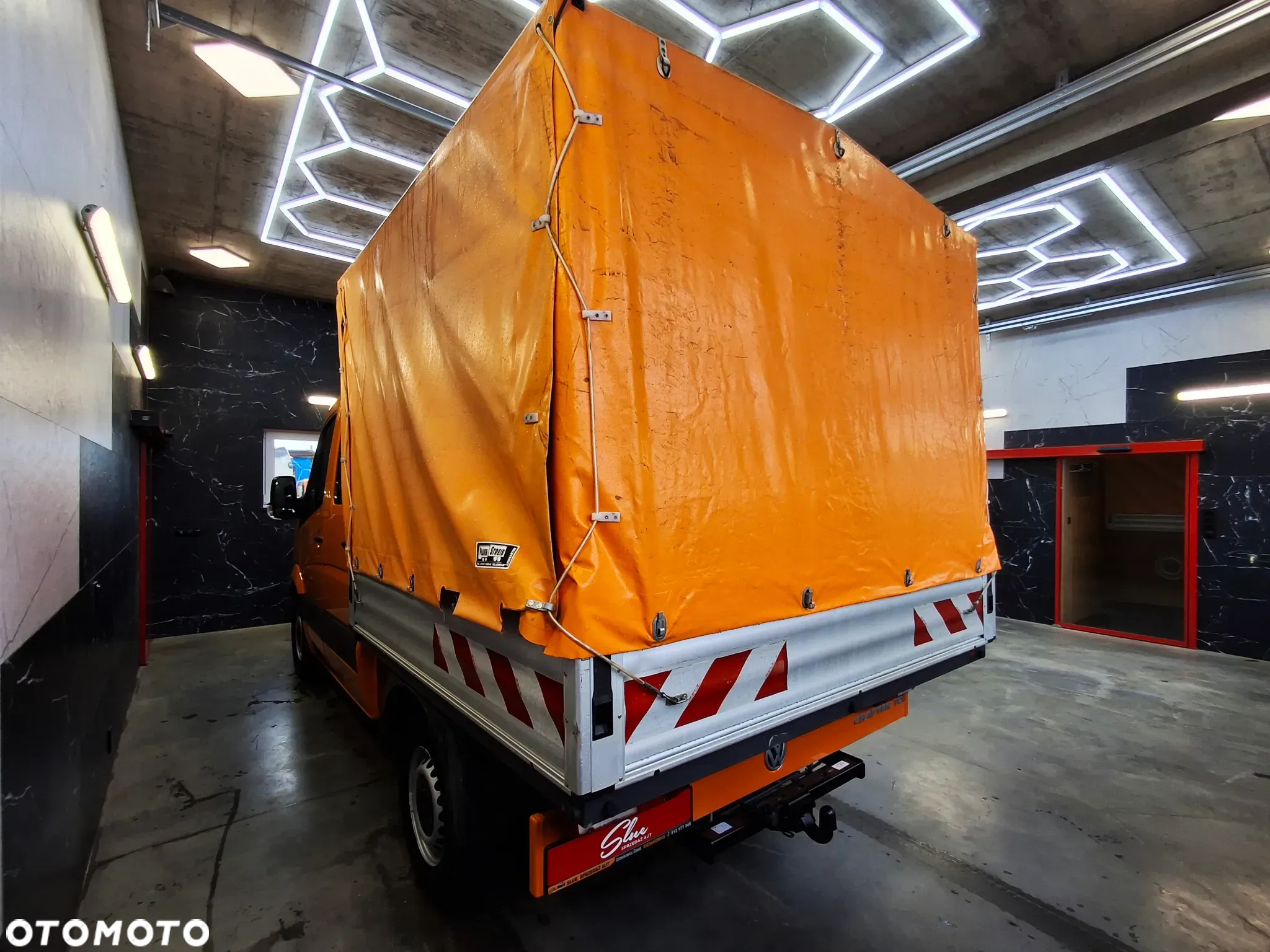Volkswagen Crafter Lift 2016r Doka Brygadówka Dubel Kabina 7 Osób Plandeka Hak Webasto Klimatyzacja - 6