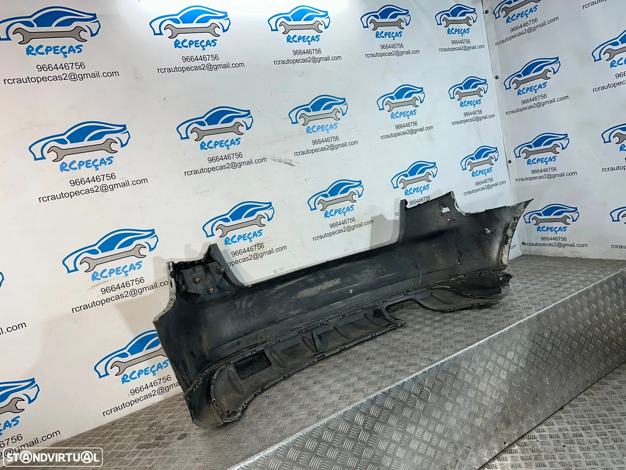 .Difusor Parachoques Traseiro Original Audi A3 S3 8P Sline Sportback 5 Portas 8P4807511B 8P4807521K 2008 - 2013 - 6