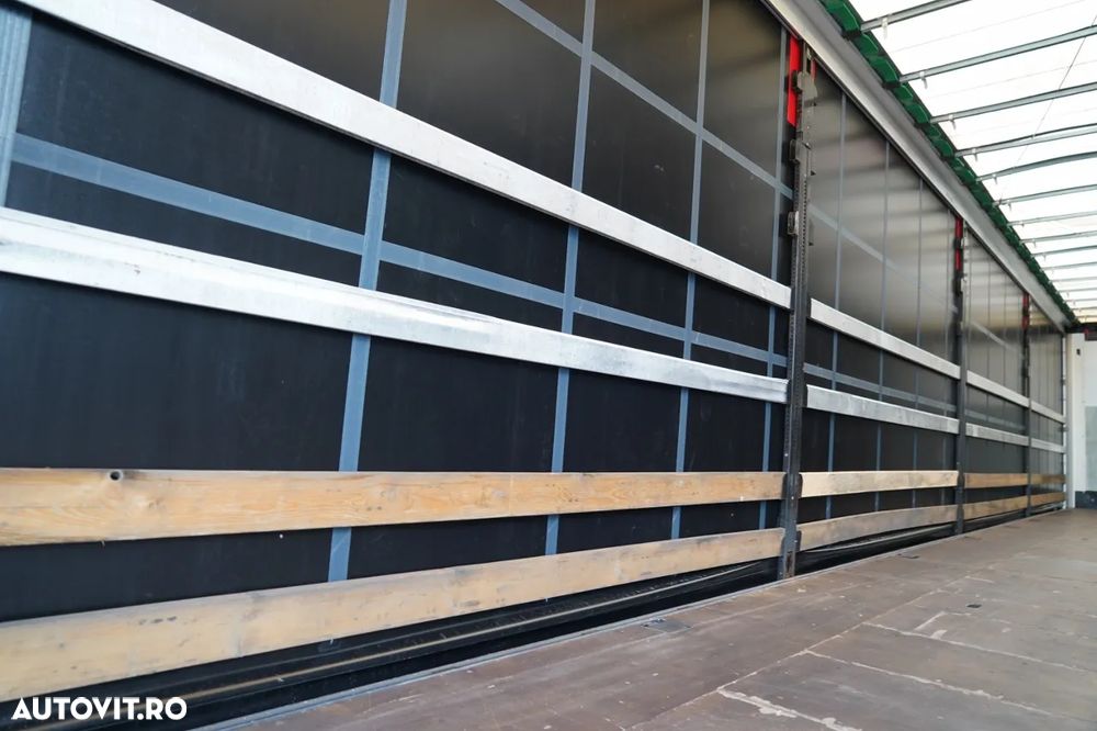 Wielton CORTINĂ STANDARD / REMORCA DIN OȚEL - 9 M / AXĂ CULISANTĂ / SAF / ACOPERIȘ CULISANT / - 16