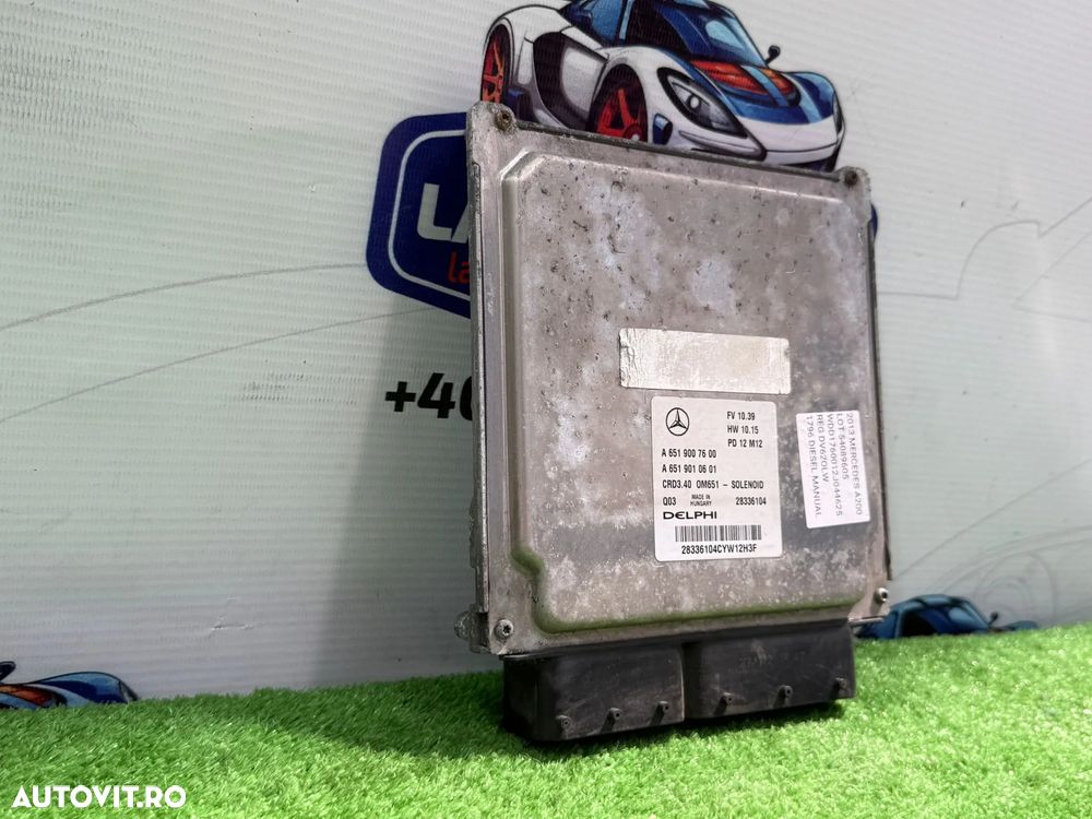 CALCULATOR MOTOR ECU MERCEDES BENZ A200 2013 W176 1.8 DIESEL COD OEM A6519007600 A6519010601 2012-2018 - 2