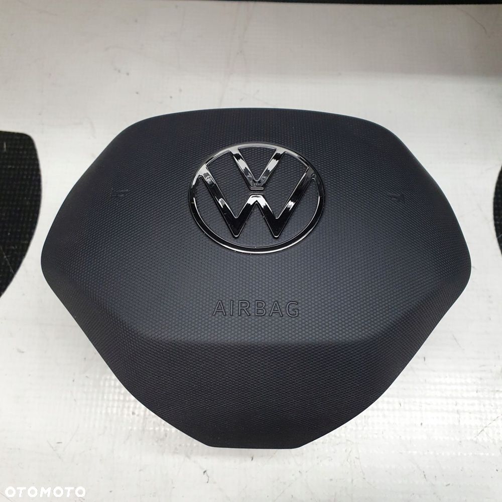 VW TOUAREG III 3 LIFT DESKA ROZDZIELCZA HEAD UP NITKA NIEBIESKA KONSOLA KOKPIT PULPIT PODUSZKI AIRBAG AIR BAG PASY KIT SET - 6