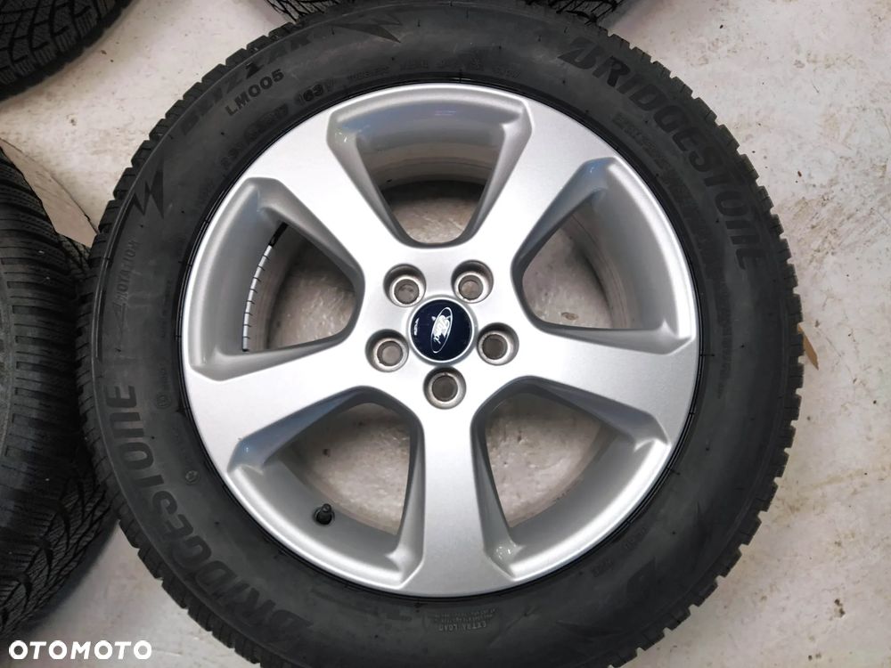 FORD FOCUS C-MAX MONDEO KUGA S-MAX GALAXY 7.5X17 ORYGINALNE FELGI ALUMINIOWE R17 ET55 5x115 OPONY BRIDGESTONE 235/55 KOŁA - 4