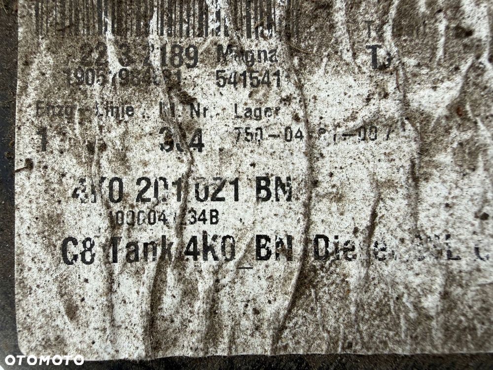 audi a6 c8 on bak zbiornik paliwa 4k0201021bn - 9