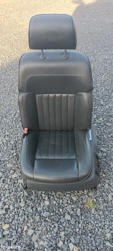 VOLKSWAGEN PHAETON 3D0 FOTEL KIEROWCY LEWY SKÓRA CZARNY - 2