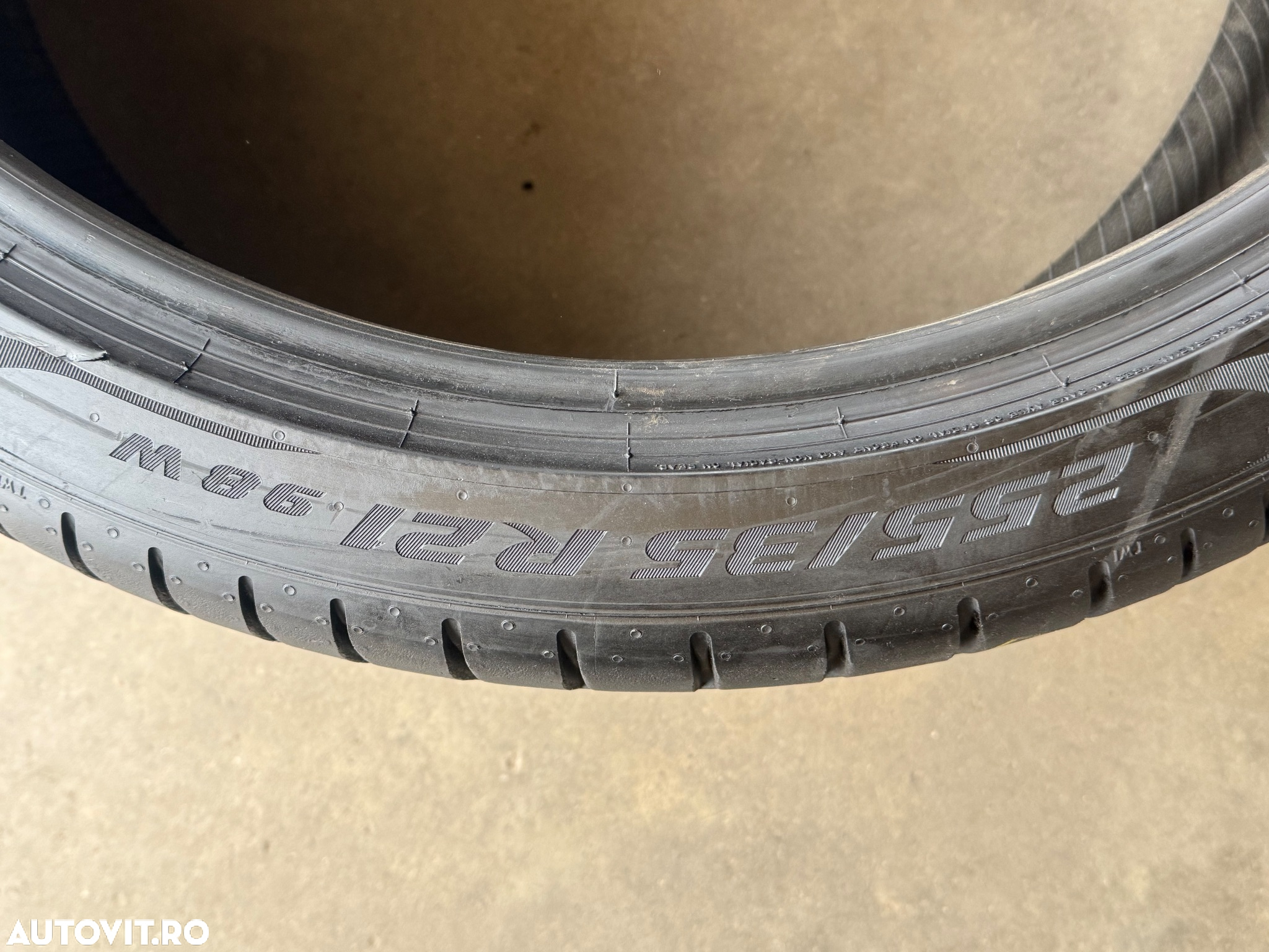 Vând set anvelope 255/35/21-285/30/21 Pirelli de vară ca noi - 6