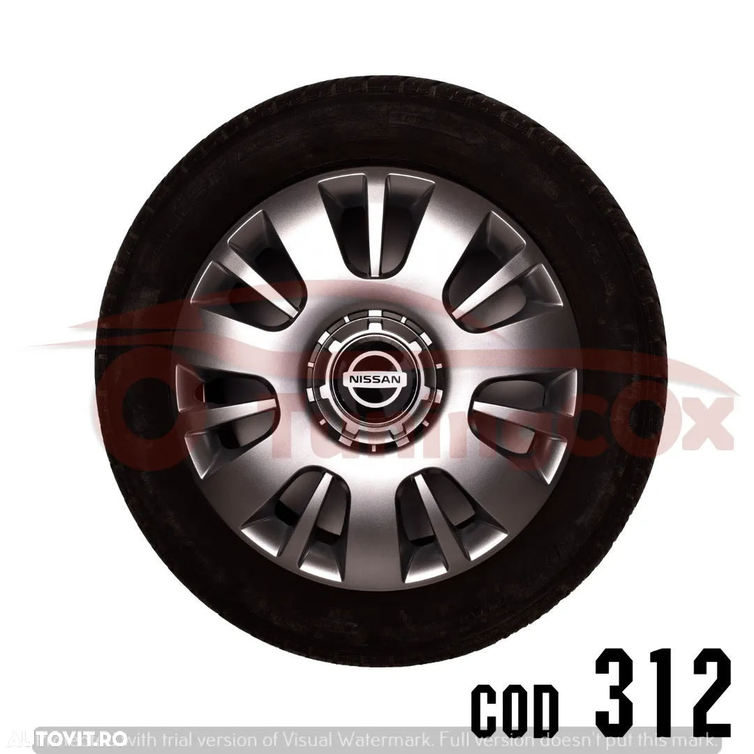 Capace roti R15 Nissan la set de 4 buc,Capace janata aliaj - 7