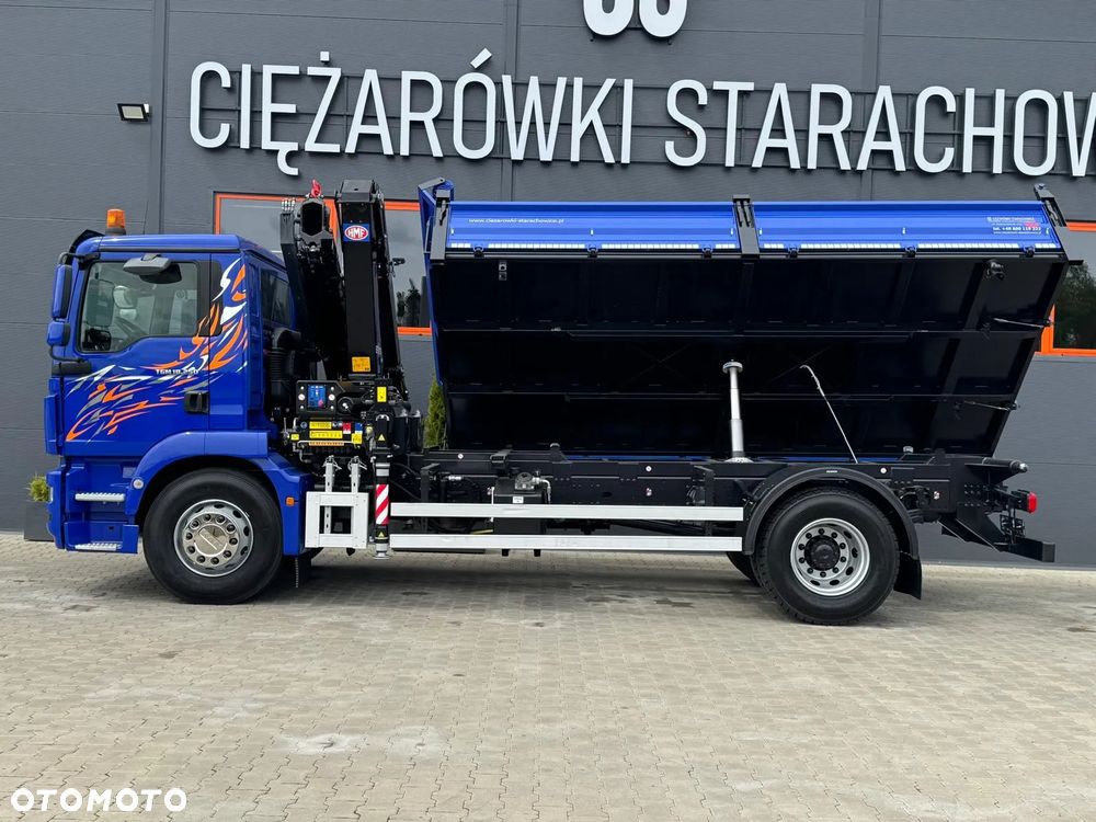 MAN TGM TGL TGS 18.250 // E6 // wywrotka + HDS HMF z pilotem // 4x2 // budowlanka // kiper wywrot żuraw dzwig kran crane - 17