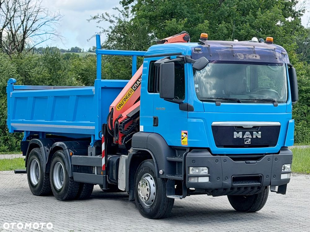 MAN TGS 33.360*Wywrotka 5,00 m + PALFINGER PK 15500 + PILOT + BORDMATIC*6x4 - 4