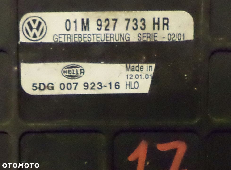 Komputer sterownik  VW AUDI 01M927733HR - 2