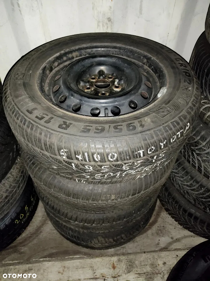 5x100 Felgi Stalowe Stal 15 Koła Zimowe Zima TOYOTA YARIS CARINA E AVENSIS I II PRIUS CELICA 195/65 Legnica ALU-RAD 8mm - 2