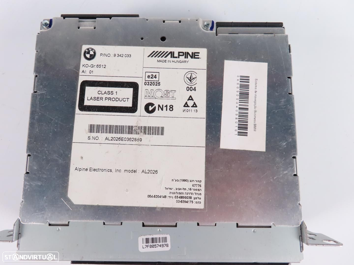 Sistema / Unidade de navegação Business Usado / Original BMW X3 (F25) 6512936410... - 4