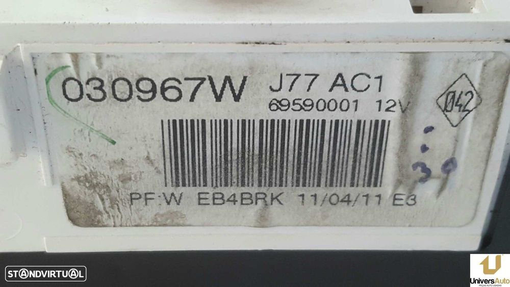 COMANDO SOFAGEM/AR CONDICIONADO RENAULT CLIO III AUTHENTIQUE - 2