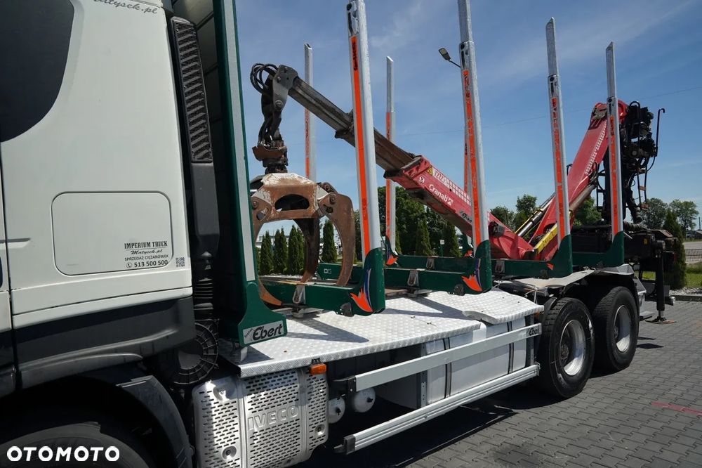 Iveco 570 STRALIS  X-WAY / 6X4 / DO DREWNA / DO DRZEWA / DO LASU / HDS CRANAB TZ 12.2 / AUTOMAT - 11