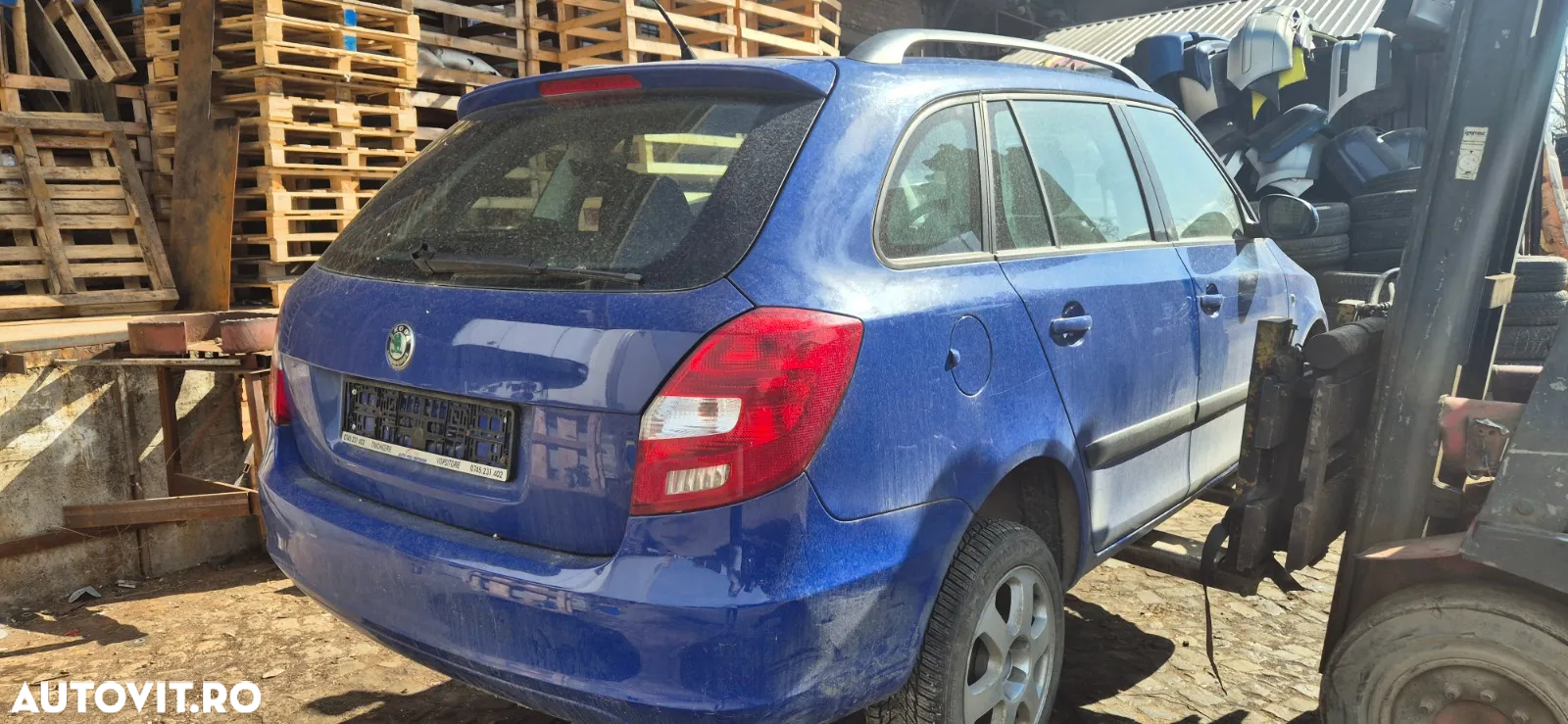 Haion portbagaj cu geam luneta spate Skoda Fabia 2 2008 break combi - 5