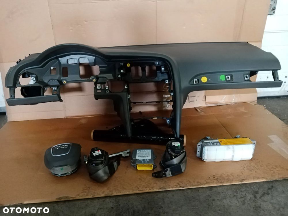Konsola poduszki pasy AIRBAG  sensor zestaw naprawczy Audi A6 C6 Szara - 5
