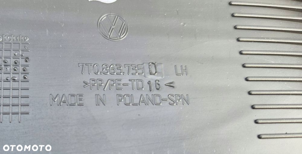 vw multivan t7 tapicerka nakładka stopień progu lewy przód 7t0863735d - 6