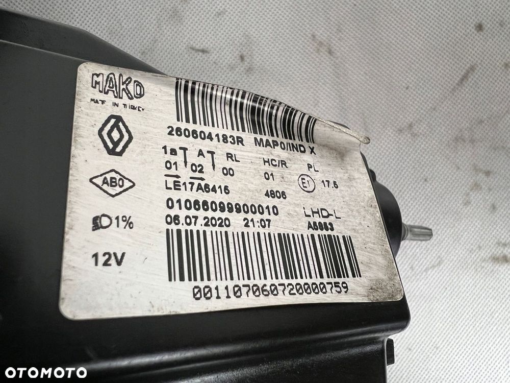 RENAULT CLIO 5 V FULL LED LAMPA LEWA PRAWA REFLEKTOR LEWY PRAWY DEMONTAŻ - 12