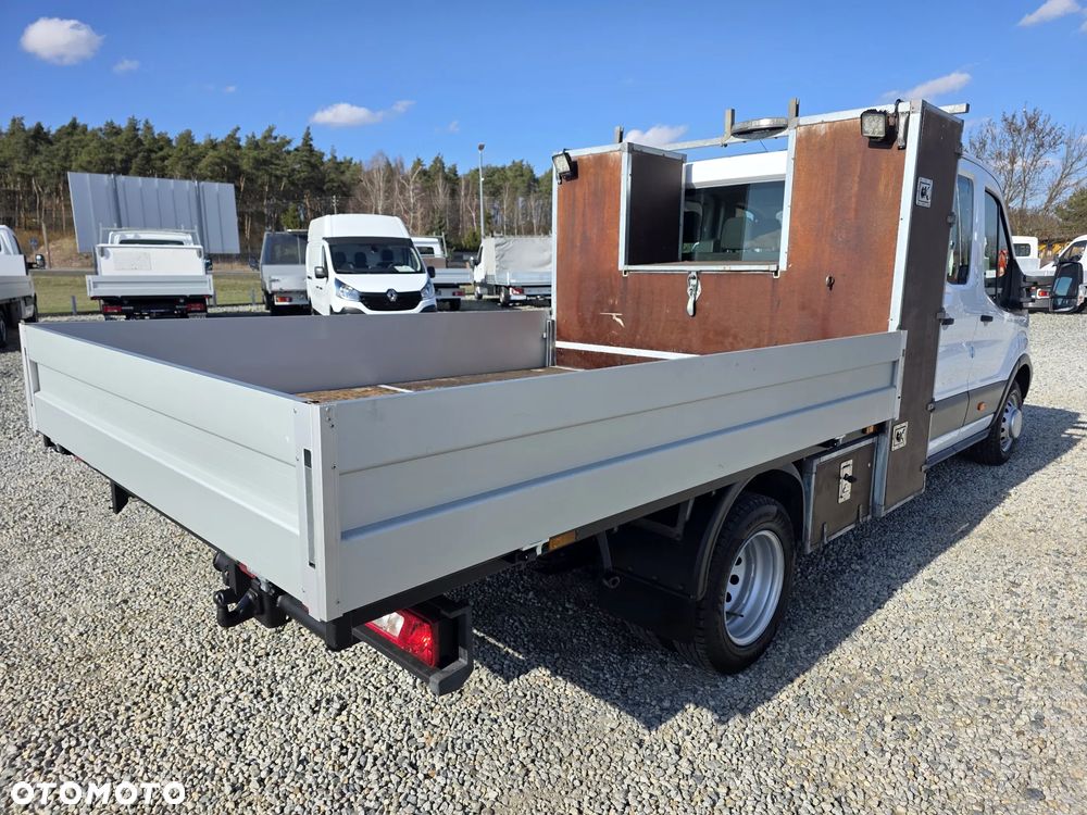 Ford TRANSIT 2,2 TDCI 155 KONNA DOKA BRYGADÓWKA 7 OSOBOWA 3,5M SKRZYNIA KLIMA 113T/KM PRZEBIEGU GWARANCJA BLIŻNIAKI DO 3,5T - 5