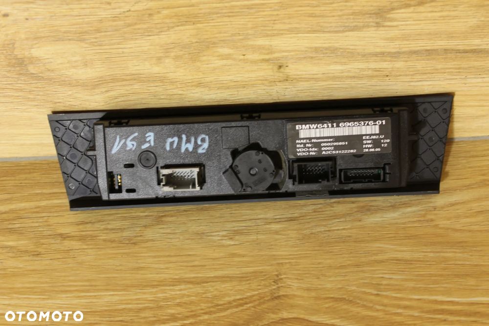 Panel Klimatyzacji Nawiew  BMW E90 E91 E93 6965376-01 - 2