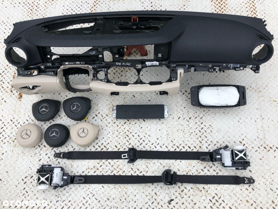 MERCEDES E CLS W213 W238 W257 DESKA KONSOLA KOKPIT PULPIT PÓŁKA PARAPET PODUSZKI AIRBAG naprawa Raz2 - 3