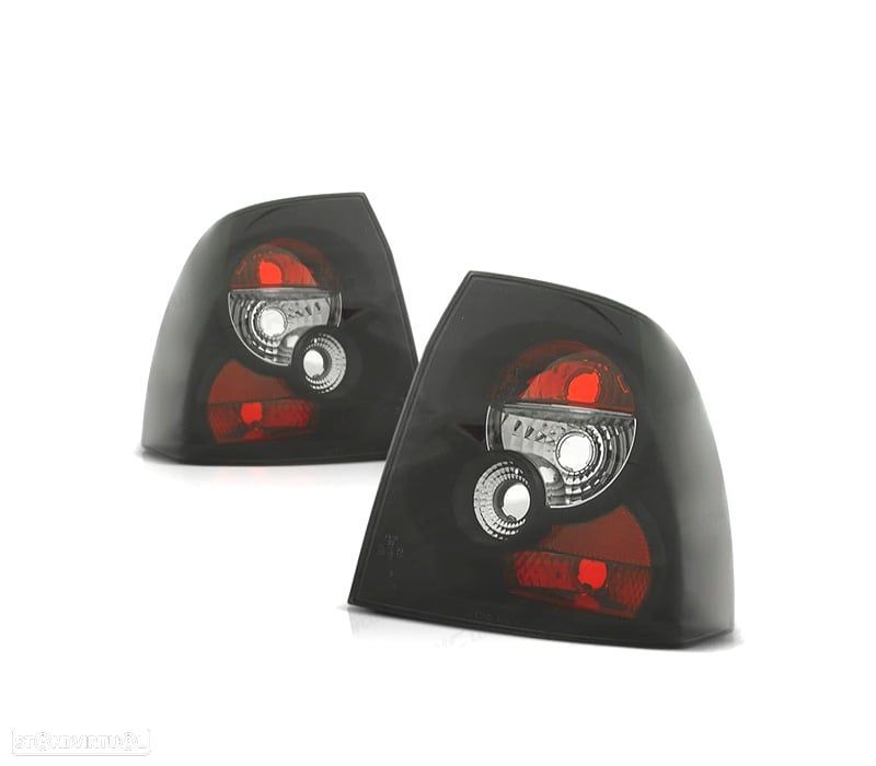 FAROLINS TRASEIROS PARA OPEL VECTRA 99-02 PRETO - 1