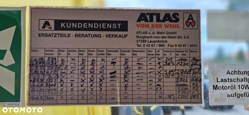 Atlas <<Koparka Atlas 1605, tylko 5000Mtg, 2007 rok, z Niemiec! pełny serwis!>>>> - 37