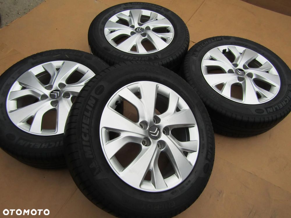 4x Felgi Aluminiowe Koła 16 Citroen C4 II Picasso Grand Berlingo III Peugeot Partner III 3 Opel Combo E 6,5 j 5x108 ET47 piasta 65,1 mm + Opony 205/60 16 Michelin Letnie - 11