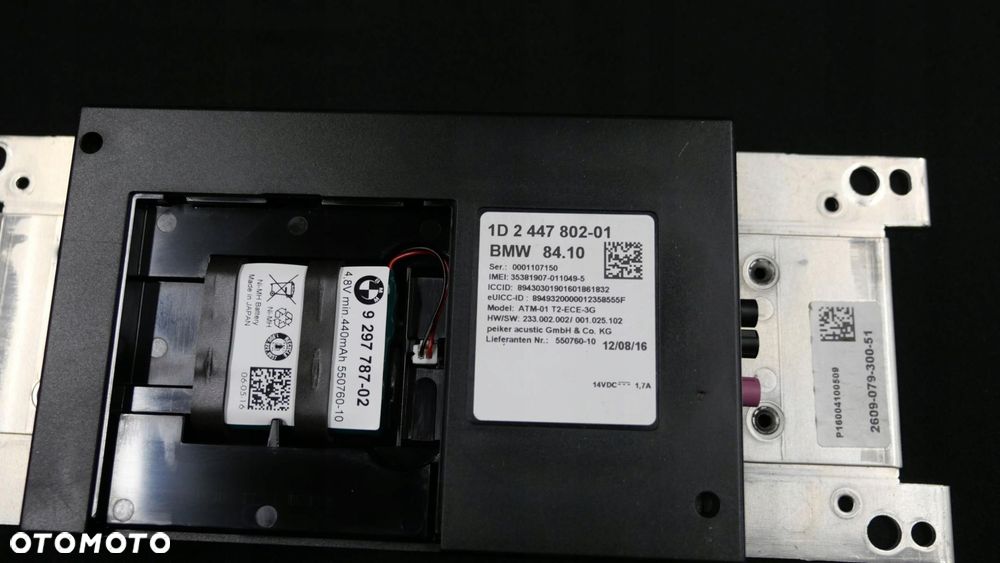 bmw f20 f21 f30 f31 lift sterownik moduł bluetooth telematik 2447802 - 2