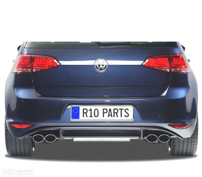 DIFUSOR VOLKSWAGEN VW GOLF 7 VII 12-17 LOOK R132 DUPLA SAIDA - 4
