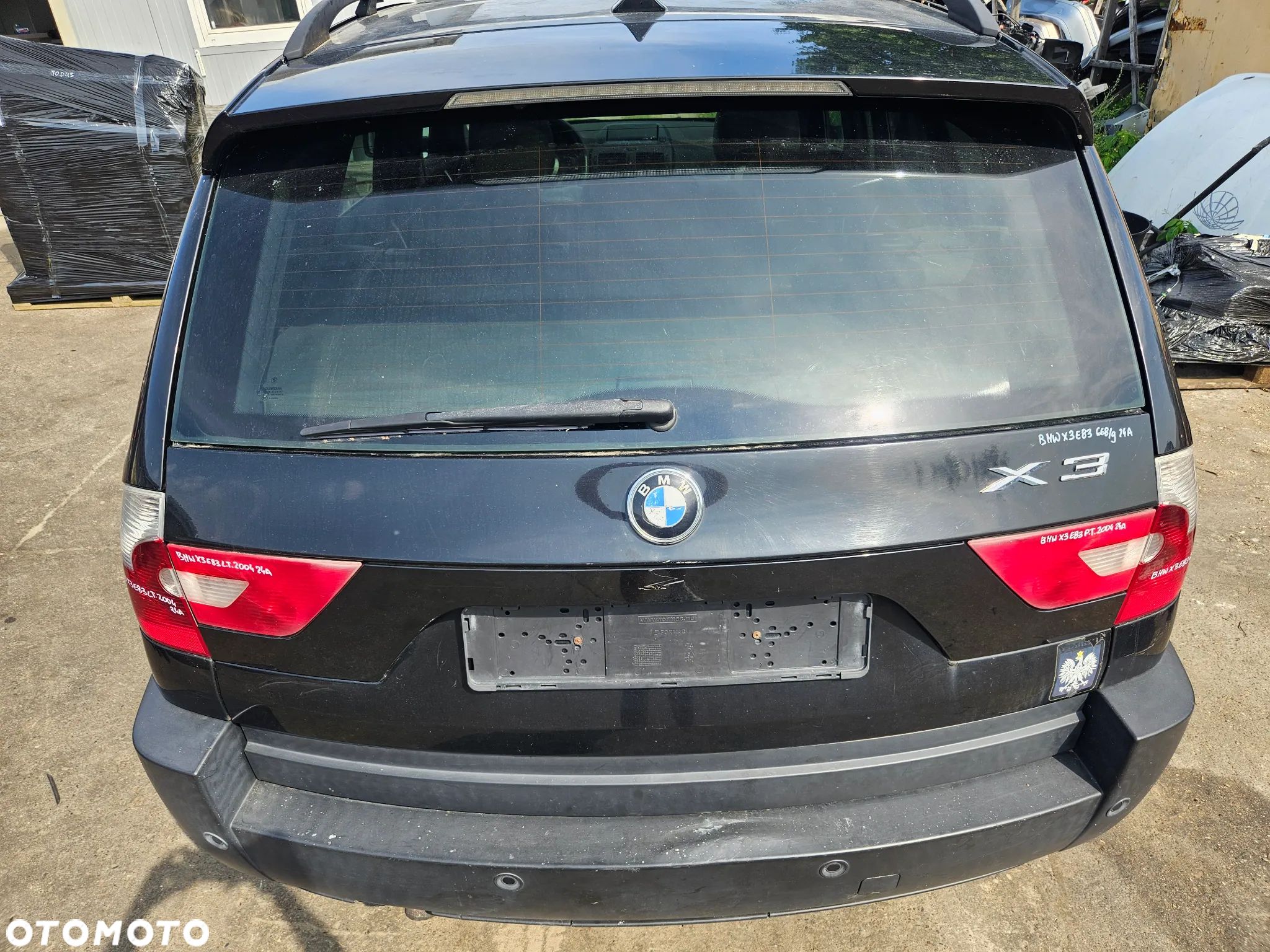 BMW X3 E83 KLAPA BAGAŻNIKA 668/9 - 1