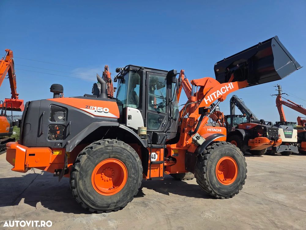 Hitachi ZW150-6, 2018, 5.304h, 21.348km, cupa 2,5mc, Masa 14 tone, cupla rapida, anv Michelin 80% ok, cantar, camera spate masalier, FULL OPTION, filtru suplimentar, Aer cond, rulat in Germania, posibilitate leasing, STARE FOARTE BUNA-PROMOTIE 69.900 EUR+Tva - 5