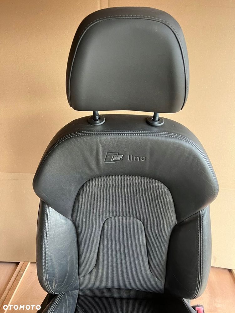AUDI A4 B8 FOTEL PRAWY PRZÓD PASAŻERA S-LINE PÓŁ SKÓRA - 4