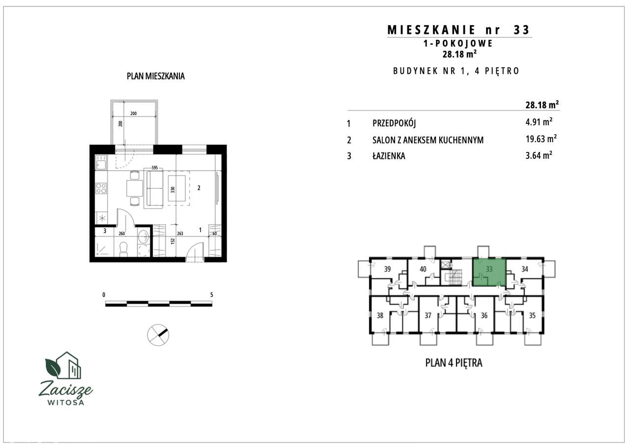 Mieszkanie nr 33 Zacisze Witosa, Chrzanów