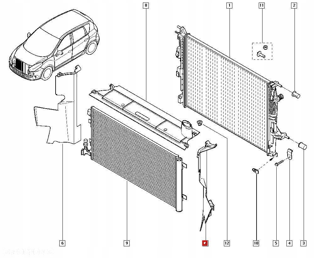 KIEROWNICA POWIETRZA LEWA RENAULT SCENIC III 214990026R - 8