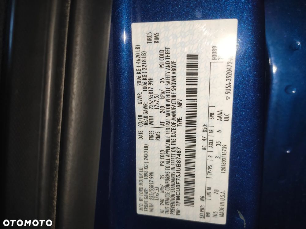 Ford Escape 2.5 FWD S - 10