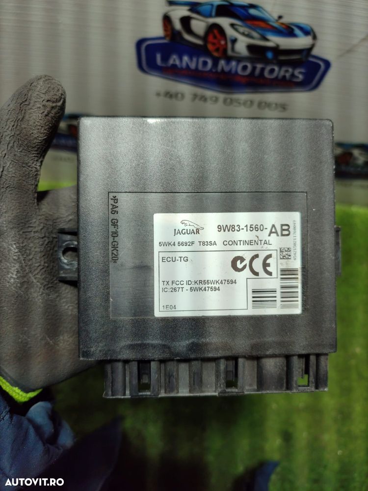 MODUL RECEPTOR KEYLESS JAGUAR F-PACE X761 2016-2020 + MODUL STERGATOR LAND ROVER DISCOVERY 3 2005-2009 + MODUL CONFORT JAGUAR XF X250 2009-2015 COD OEM 5E0760C07 FK72-15K602-BA / BJ32-17509-AD / 9W83-1560-AB - 8