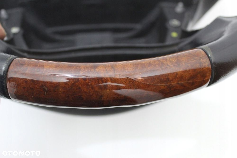 Kierownica drewno orzech skóra czarna OE Mercedes SL R230 W230 SL350 SL500 - 14