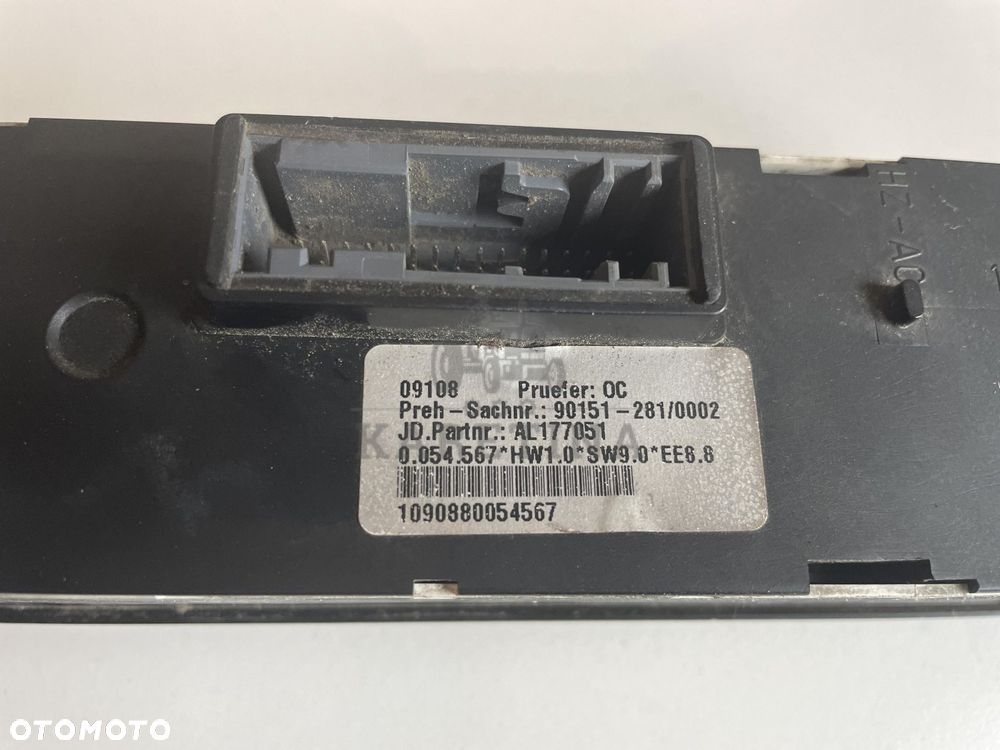 John Deere 6x30 7x30 - sterownik panel klimatyzacji AL177051 AL200050 - 2