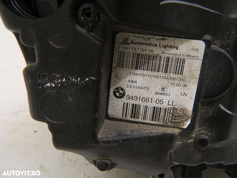 Far stanga BMW X3 / X4 G01 G02 Full LED Adaptive, 2021, 2022, 2023, cod origine 9491681-05. - 7