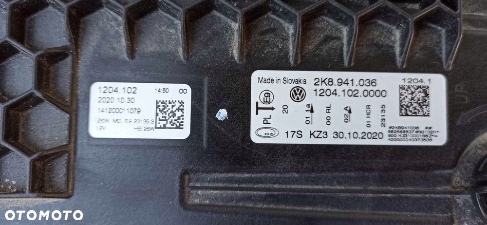 VW CADDY IV 2K8 20- LAMPA PRAWY PRZÓD FULL LED EU - 15