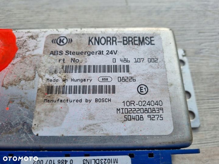 STEROWNIK MODUŁ ABS IVECO EUROCARGO 0486107002 504089275 - 2