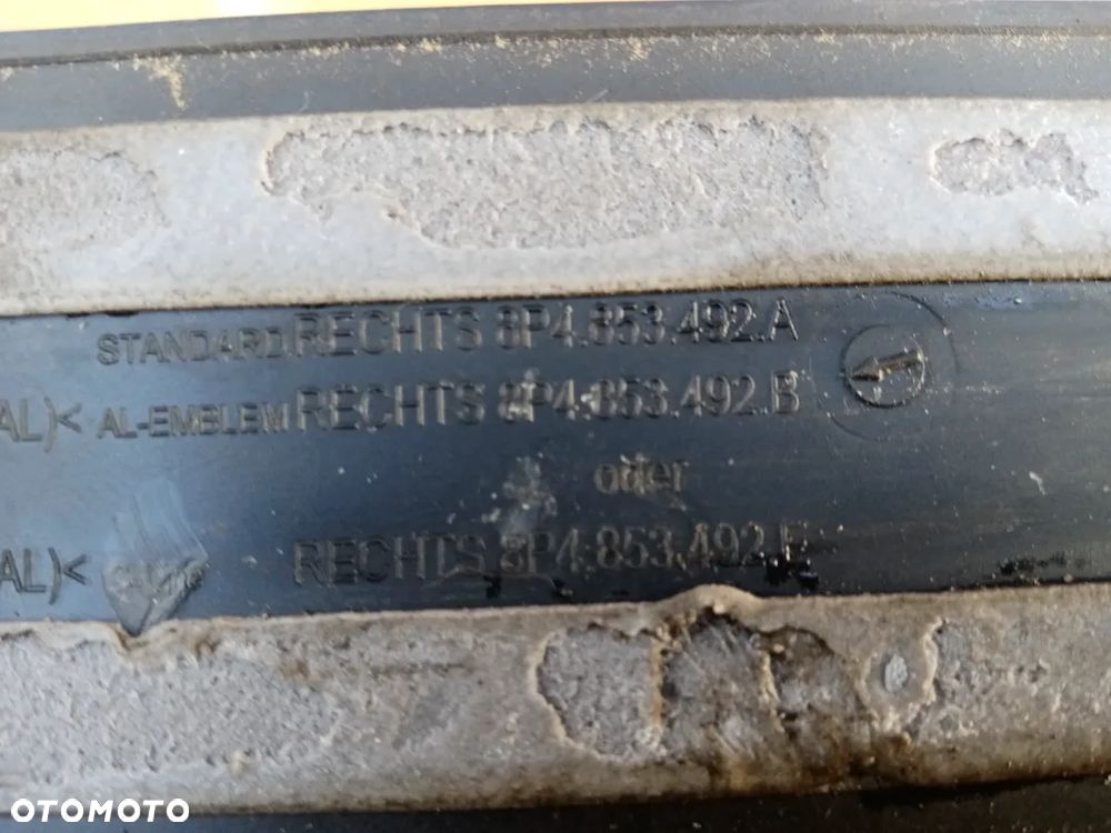 Nakładka listwa osłona progu prawy przód Audi A3 8P Sportback 5D - 4