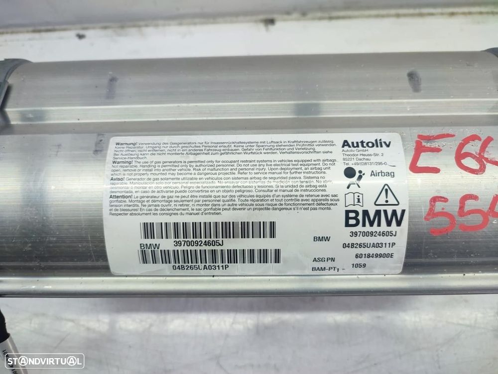 AIRBAG FRONTAL DIREITO BMW 6 DESCAPOTAVEL 2005 - 2