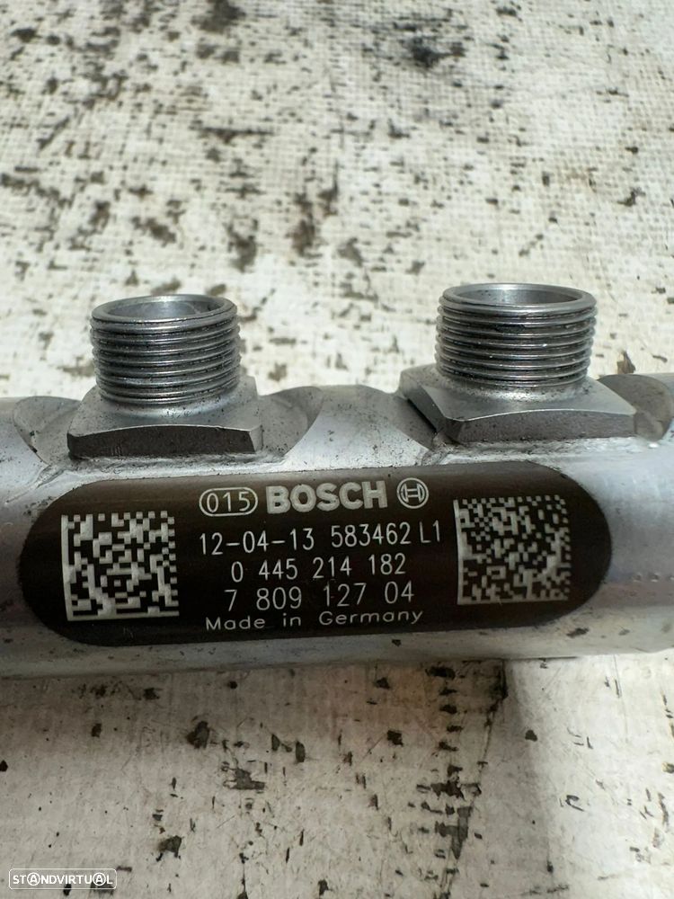 .Régua Alta Pressão Common Rail BMW N47D20 7809127 Bosch 0445214182 - 9