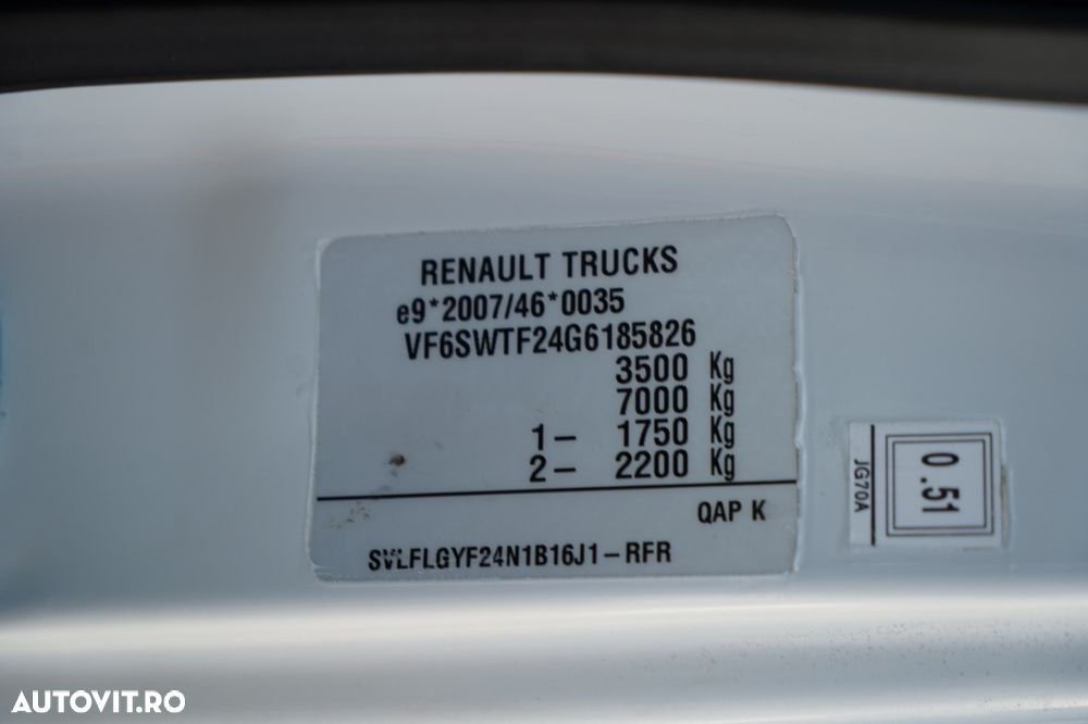 Renault MAXITY 3T5 / PLATFORMĂ DE ALUMINIU / DUBLU / IMPORTAT - 34