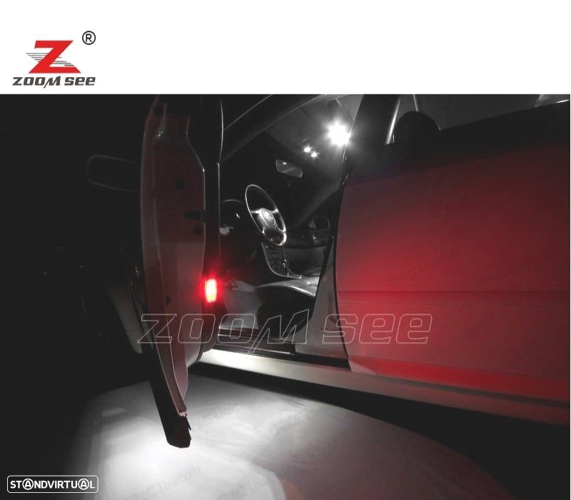 KIT COMPLETO DE 24 LÂMPADAS LED INTERIOR PARA A6 S6 C5 AVANT - 5