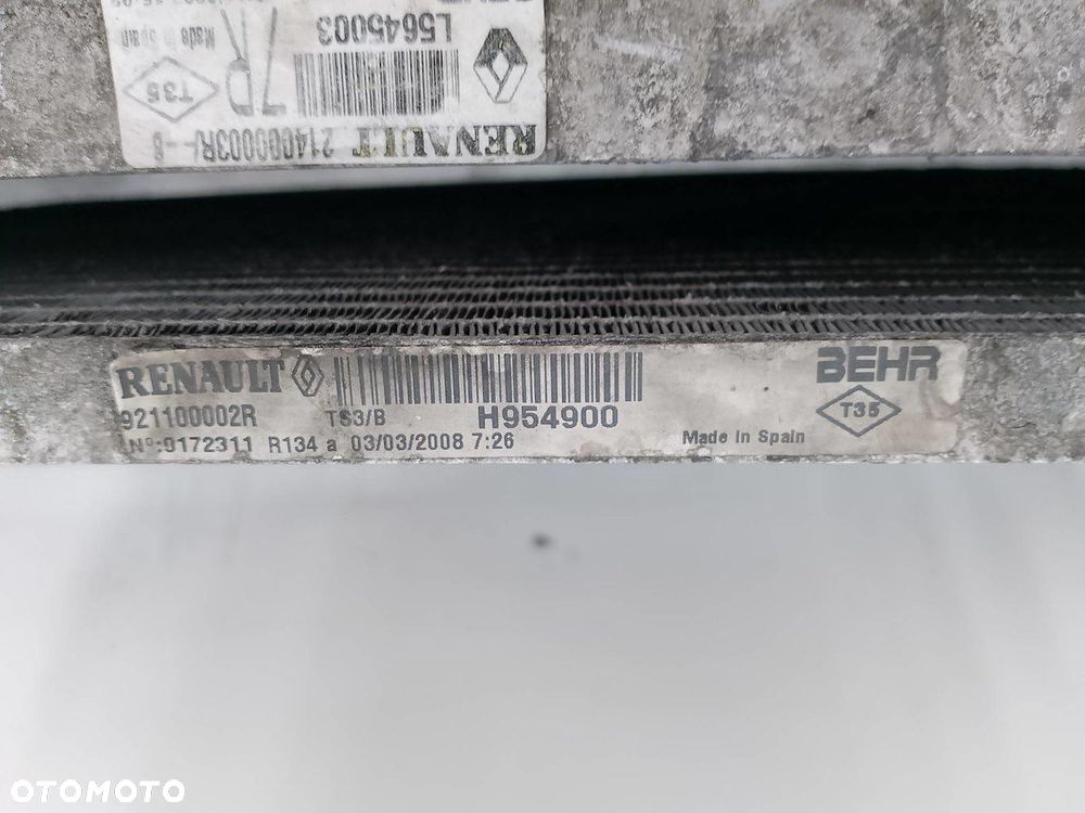 ZESTAW CHŁODNIC WODA KLIMA WENTYLATOR RENAULT LAGUNA III 0130307020 2.0 DCI - 8